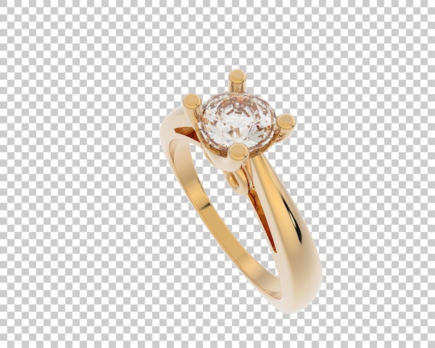 Ilustración de renderización 3D de joyas aisladas en el fondo
