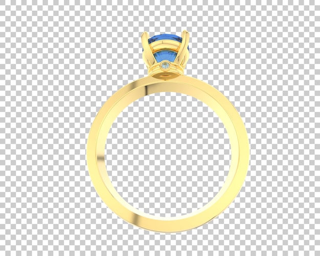 Ilustración de renderización 3D de joyas aisladas en el fondo