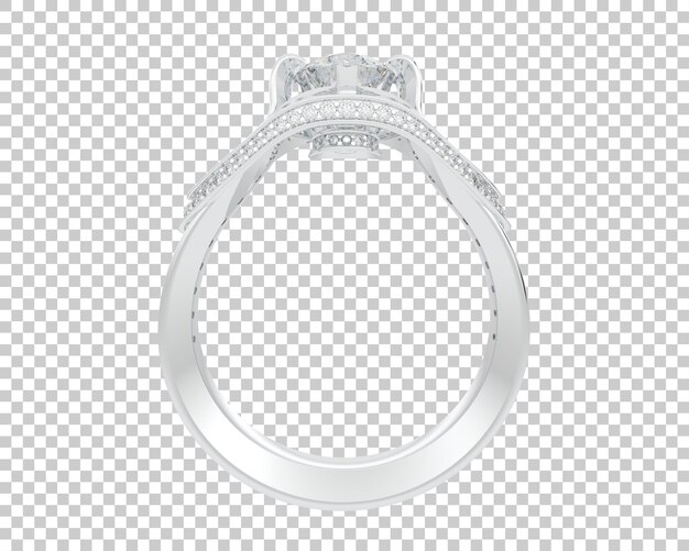 Ilustración de renderización 3D de joyas aisladas en el fondo