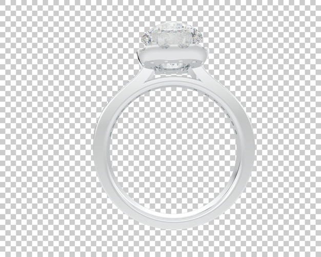 Ilustración de renderización 3D de joyas aisladas en el fondo