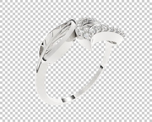 Ilustración de renderización 3D de joyas aisladas en el fondo