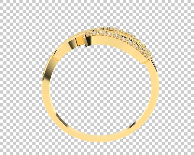 Ilustración de renderización 3D de joyas aisladas en el fondo