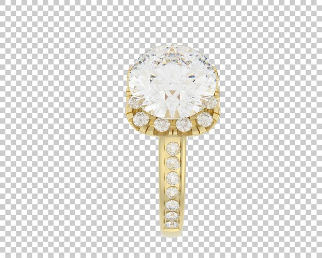 Ilustración de renderización 3D de joyas aisladas en el fondo