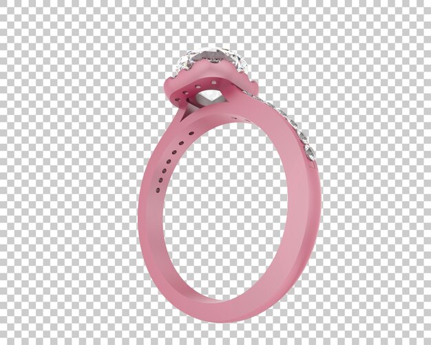 Ilustración de renderización 3D de joyas aisladas en el fondo