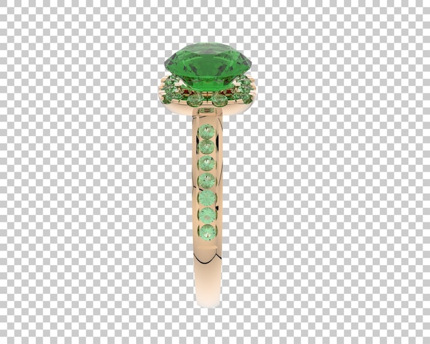 Ilustración de renderización 3D de joyas aisladas en el fondo