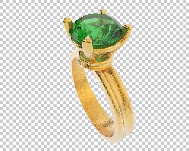 Ilustración de renderización 3D de joyas aisladas en el fondo