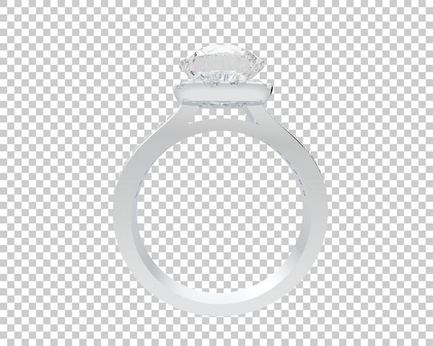 Ilustración de renderización 3D de joyas aisladas en el fondo