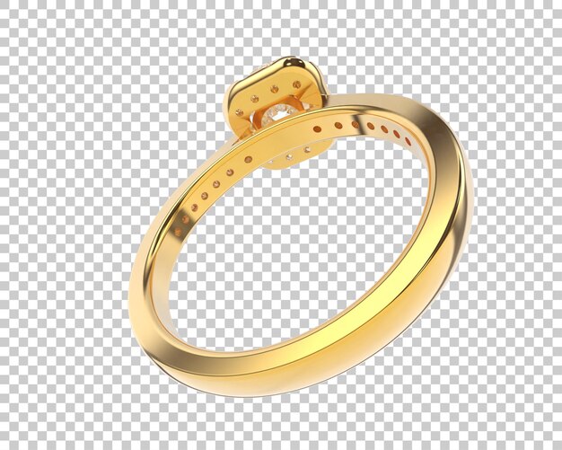 Ilustración de renderización 3D de joyas aisladas en el fondo