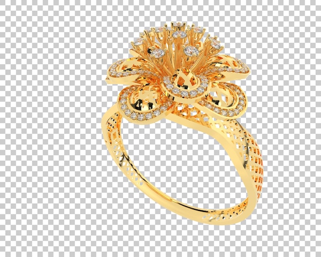 PSD ilustración de renderización 3d de joyas aisladas en el fondo