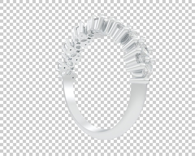 Ilustración de renderización 3D de joyas aisladas en el fondo