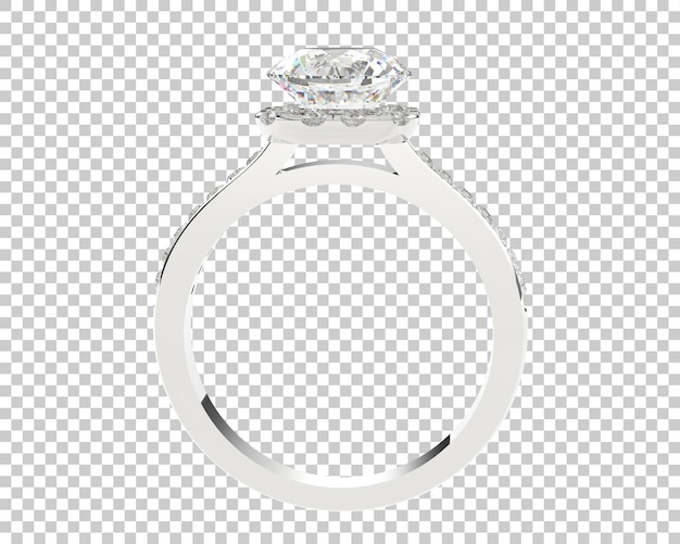 Ilustración de renderización 3D de joyas aisladas en el fondo