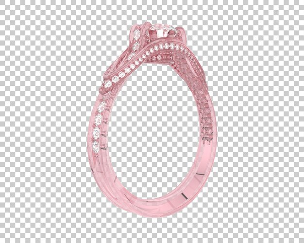 Ilustración de renderización 3D de joyas aisladas en el fondo