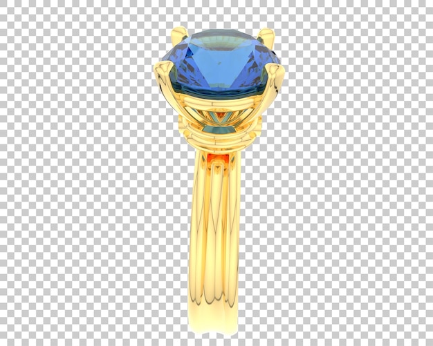 Ilustración de renderización 3D de joyas aisladas en el fondo