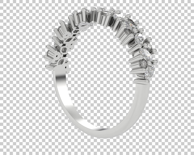 Ilustración de renderización 3D de joyas aisladas en el fondo