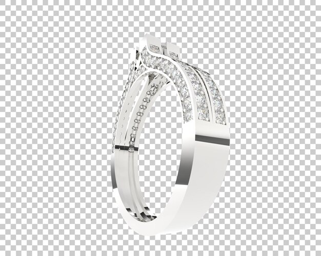 Ilustración de renderización 3D de joyas aisladas en el fondo