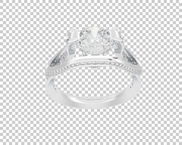 Ilustración de renderización 3D de joyas aisladas en el fondo