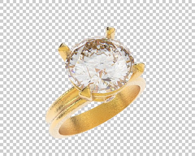 Ilustración de renderización 3D de joyas aisladas en el fondo