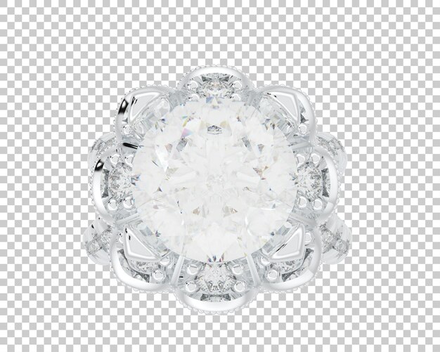 Ilustración de renderización 3D de joyas aisladas en el fondo