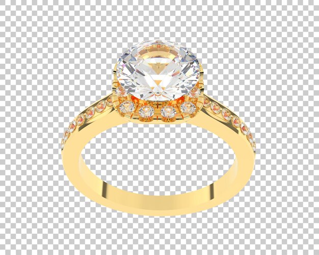 Ilustración de renderización 3D de joyas aisladas en el fondo