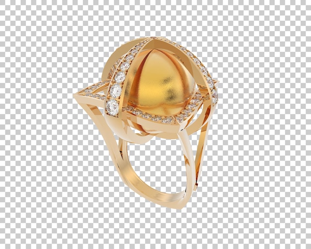 Ilustración de renderización 3D de joyas aisladas en el fondo