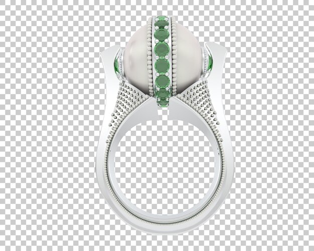 Ilustración de renderización 3D de joyas aisladas en el fondo