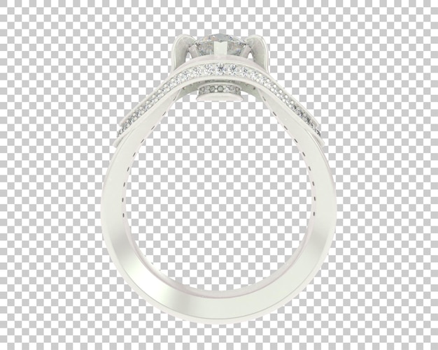 Ilustración de renderización 3D de joyas aisladas en el fondo