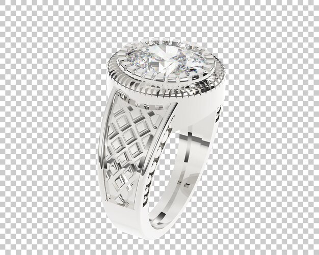 Ilustración de renderización 3D de joyas aisladas en el fondo