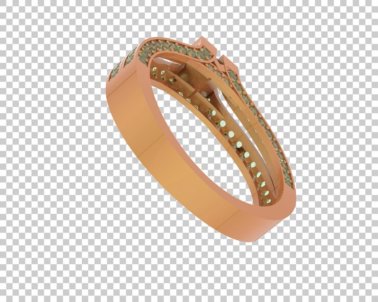 PSD ilustración de renderización 3d de joyas aisladas en el fondo