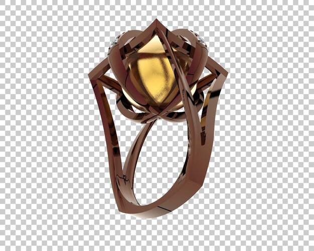 Ilustración de renderización 3D de joyas aisladas en el fondo