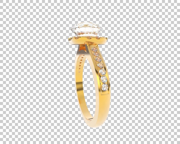 Ilustración de renderización 3D de joyas aisladas en el fondo