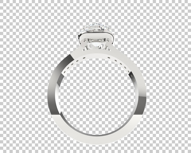 Ilustración de renderización 3D de joyas aisladas en el fondo