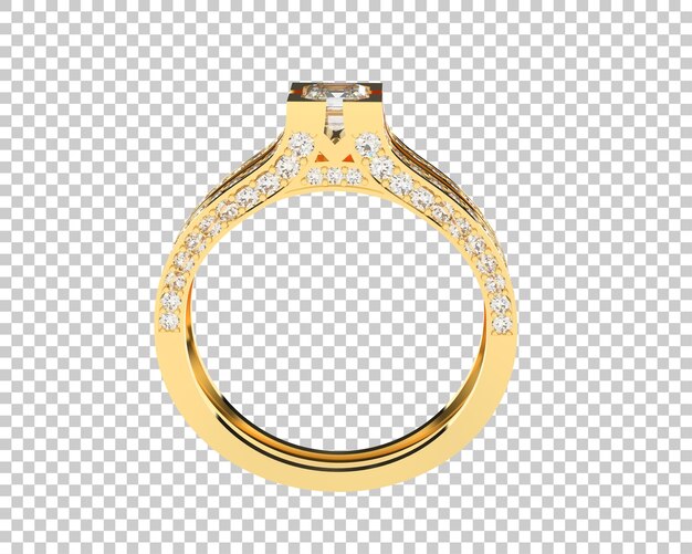 Ilustración de renderización 3D de joyas aisladas en el fondo