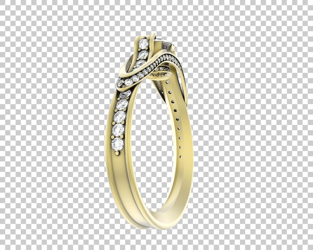 Ilustración de renderización 3D de joyas aisladas en el fondo
