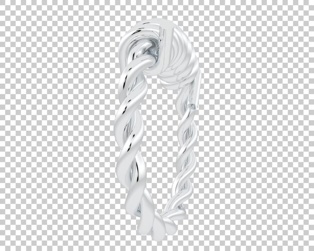 Ilustración de renderización 3D de joyas aisladas en el fondo