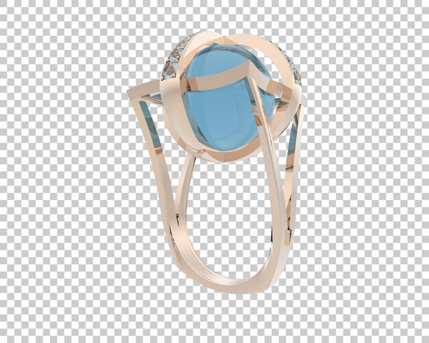 Ilustración de renderización 3D de joyas aisladas en el fondo