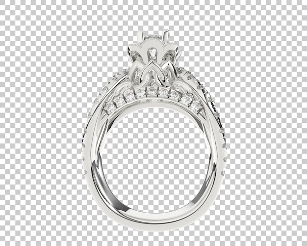 Ilustración de renderización 3D de joyas aisladas en el fondo