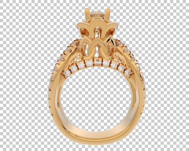 Ilustración de renderización 3D de joyas aisladas en el fondo