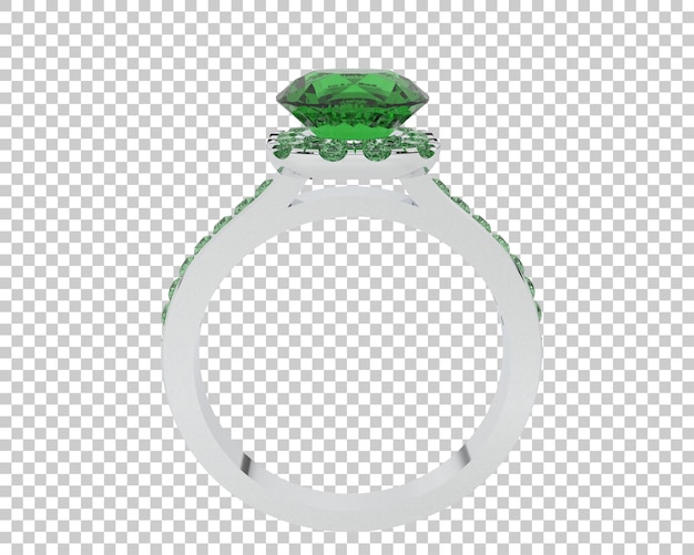 Ilustración de renderización 3D de joyas aisladas en el fondo