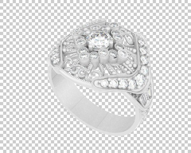 Ilustración de renderización 3D de joyas aisladas en el fondo