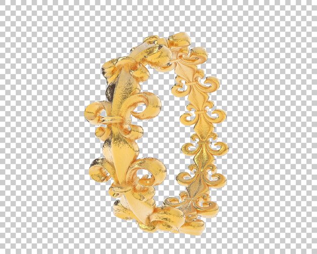 Ilustración de renderización 3D de joyas aisladas en el fondo