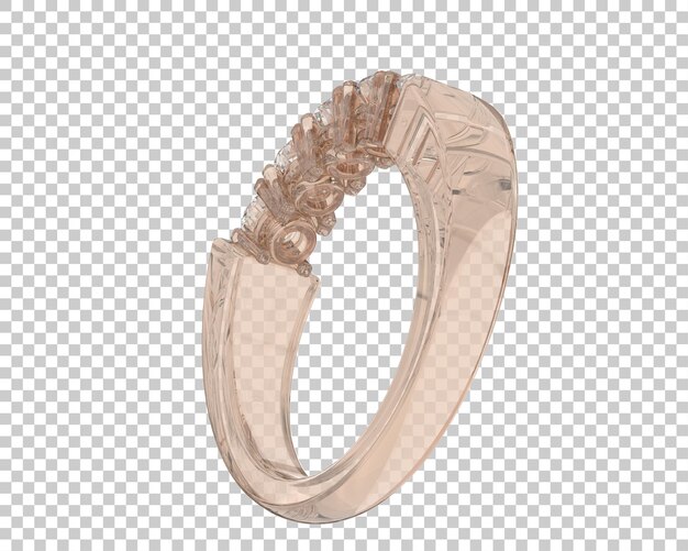 Ilustración de renderización 3D de joyas aisladas en el fondo