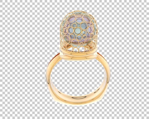 Ilustración de renderización 3D de joyas aisladas en el fondo