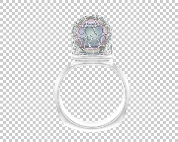 Ilustración de renderización 3D de joyas aisladas en el fondo