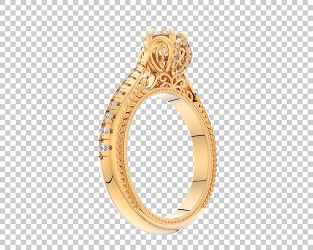 Ilustración de renderización 3D de joyas aisladas en el fondo