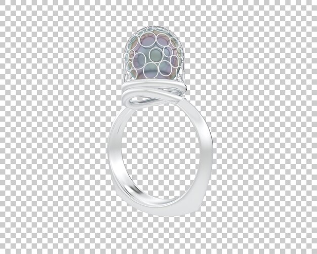 Ilustración de renderización 3D de joyas aisladas en el fondo