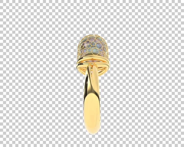 Ilustración de renderización 3D de joyas aisladas en el fondo
