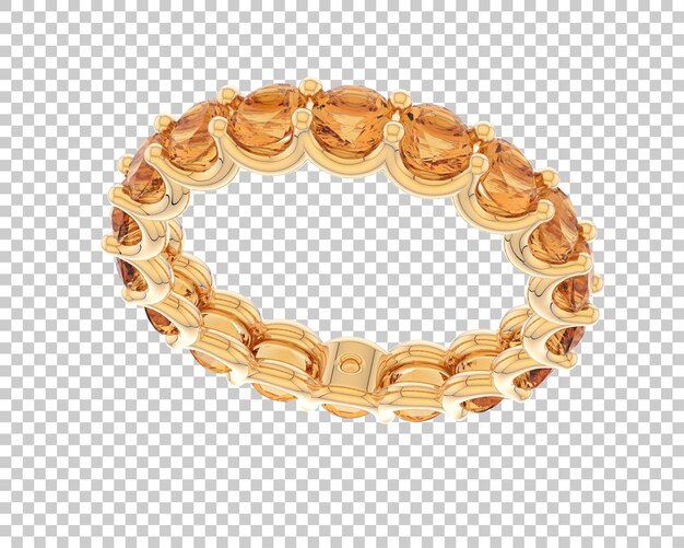 Ilustración de renderización 3D de joyas aisladas en el fondo