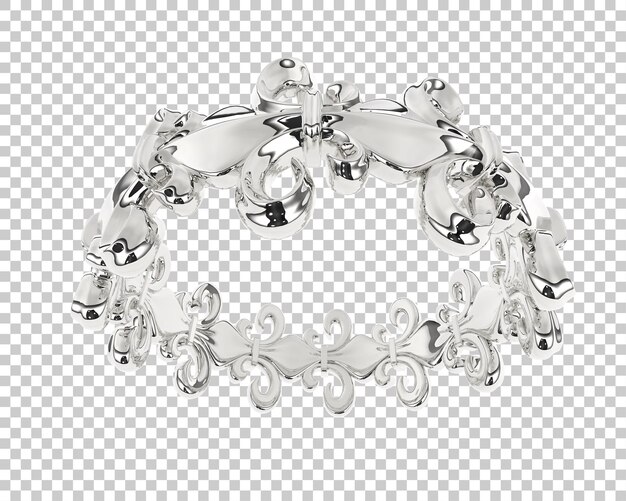 Ilustración de renderización 3D de joyas aisladas en el fondo