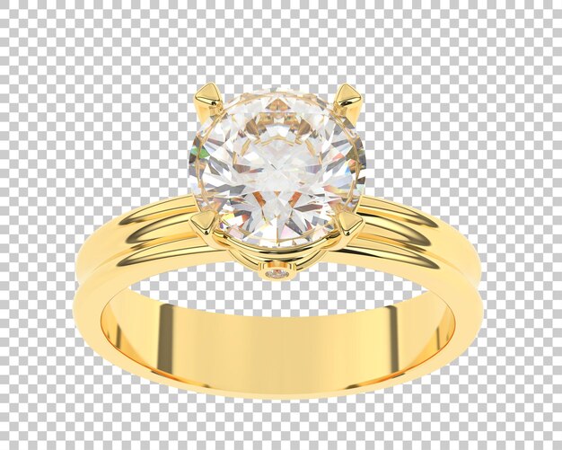 Ilustración de renderización 3D de joyas aisladas en el fondo