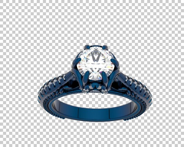 Ilustración de renderización 3D de joyas aisladas en el fondo